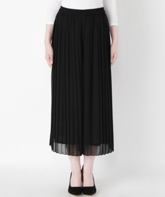 ＜Clothing＞ プリーツワイドパンツ CL72KPT010 ブラック 【三越・伊勢丹/公式】