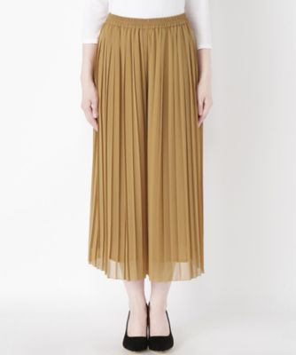 ＜Clothing＞ プリーツワイドパンツ CL72KPT010 オレンジ 【三越・伊勢丹/公式】