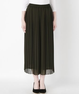 ＜Clothing＞ プリーツワイドパンツ CL72KPT010 カーキ 【三越・伊勢丹/公式】