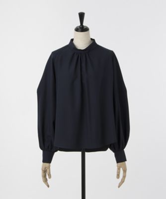 ＜LUGHA/ルーガ＞ パフスリーブブラウス(CL72CT032C) ネイビーブルー 【三越・伊勢丹/公式】