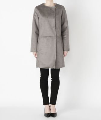 【SALE（伊勢丹）】 &starf;Wフェイスノーカラー(417-W1006) カーキ 【三越・伊勢丹/公式】