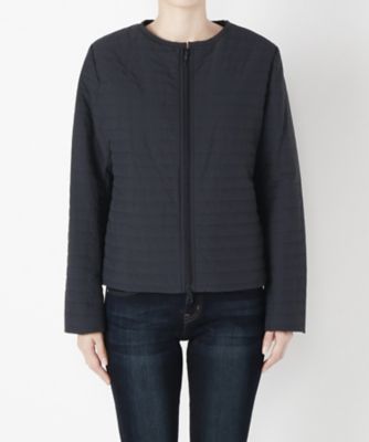 【SALE（伊勢丹）】 &starf;ノーカラキルティングジャケット(417-W7001) ネイビー 【三越・伊勢丹/公式】