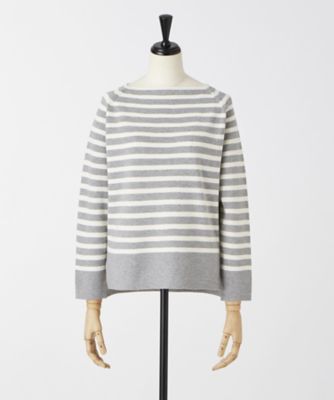 ＜Clothing＞ ボートネックプルオーバー(CL72SW009K) グレーオフ 【三越・伊勢丹/公式】
