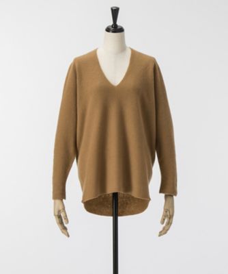 ＜Clothing＞ Vネックプルオーバーセーター キャメル 【三越・伊勢丹/公式】