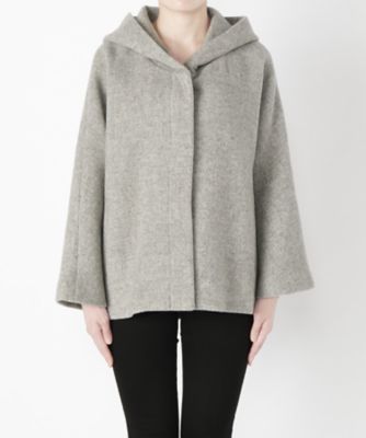 ＜Clothing＞ フード付きドルマンスリーブコート CL72CT003K グレー 【三越・伊勢丹/公式】