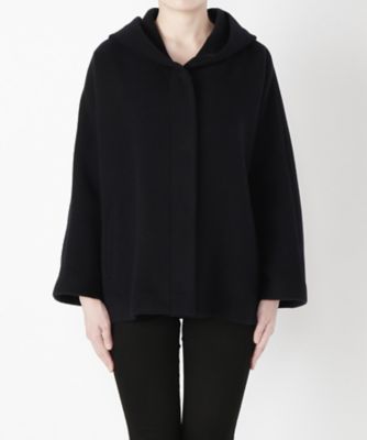 ＜Clothing＞ フード付きドルマンスリーブコート CL72CT003K ネイビー 【三越・伊勢丹/公式】