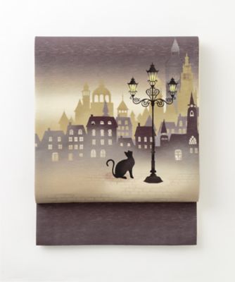 ＜WA・KKA＞ 京袋帯 待ちぼうけ 紫 【三越・伊勢丹/公式】