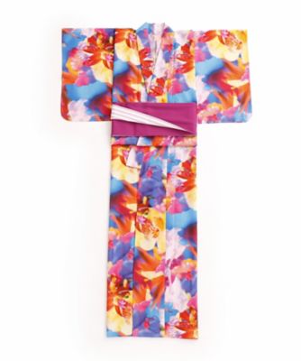 ＜mika ninagawa x ISETAN YUKATA＞ M / mika ninagawa x ISETAN YUKATA 婦人仕立上りゆかた 花/青ベース 【三越・伊勢丹/公式】