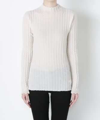 【SALE（三越）】＜M/M アタッチメント/M/M ATTACHMENT＞ 梳毛ウールハイネックニットプルオーバー(LK62-618) WHITE 【三越・伊勢丹/公式】