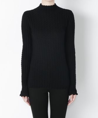 【SALE（三越）】＜M/M アタッチメント/M/M ATTACHMENT＞ 梳毛ウールハイネックニットプルオーバー(LK62-618) BLACK 【三越・伊勢丹/公式】