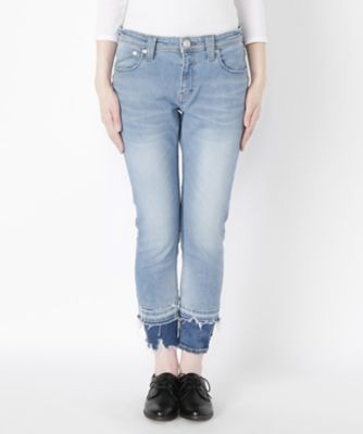 ＜ヤヌーク/YANUK＞ イレギュラーデザインヘムデニムパンツ 【三越・伊勢丹/公式】