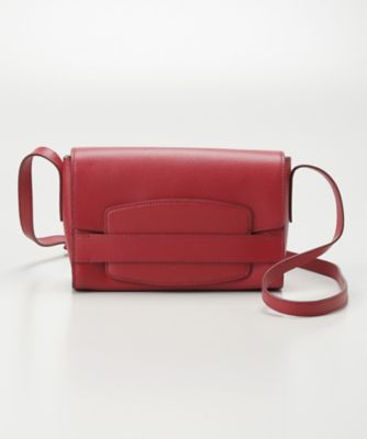【SALE（三越）】＜ザ モーメント ナンバートゥエンティワン＞ 15/ミニショルダー(NTO003-10) レッド／ベージュ 【三越・伊勢丹/公式】