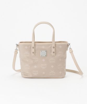 ＜MCM＞ ショッパー ミニ(MWP7SDT62) ボーンベージュ 【三越・伊勢丹/公式】