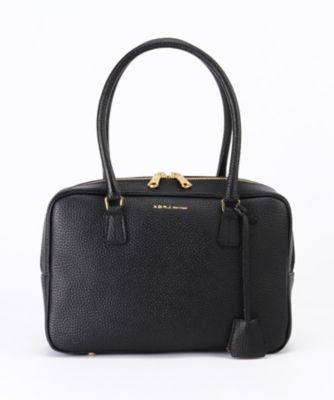 ＜A．D．M．J．＞ シュリンクレザー28cmボストン(ACS01040) BLACK 【三越・伊勢丹/公式】