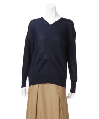 【SALE（三越）】＜サポートサーフェス/support surface＞ Vネックニットプルオーバー FMD16A236T0044 ネイビー 【三越・伊勢丹/公式】