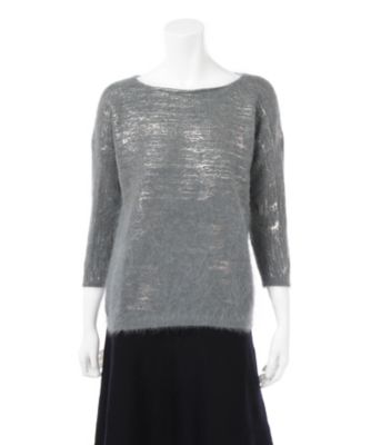 【SALE（三越）】＜ロベルト コリーナ/ROBERTO COLLINA＞ 箔ニット M32121 シルバー 【三越・伊勢丹/公式】