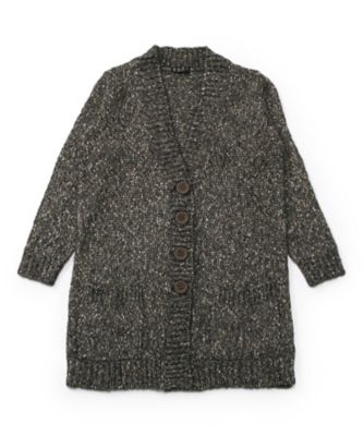 【SALE（三越）】＜ハンド＞ ざっくりロングカーディガン 25801 オリーブ 【三越・伊勢丹/公式】