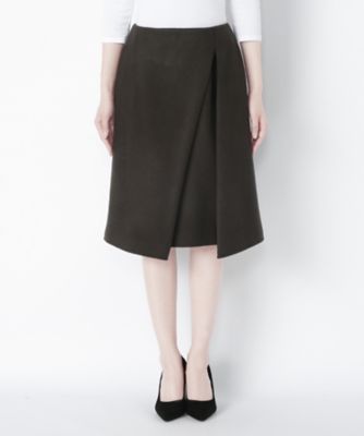 【SALE（三越）】＜ミグジュアリー/Mixury＞ ラップ風スカート LM16-SK201 Dグリーン 【三越・伊勢丹/公式】