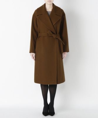 【SALE（三越）】＜ミグジュアリー/Mixury＞ 大衿ダブルコート JS16-CT204 ブラウン 【三越・伊勢丹/公式】