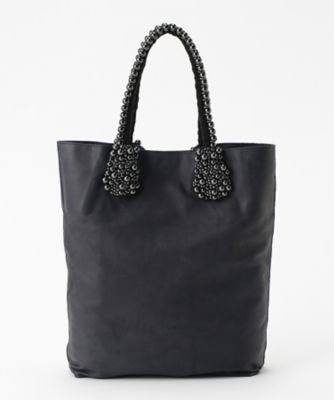 ＜carnet/カルネ＞ パールハンドバッグ CE-1610-160MK 本体:コン／持ち手:クロ／パール部分:クロ 【三越・伊勢丹/公式】