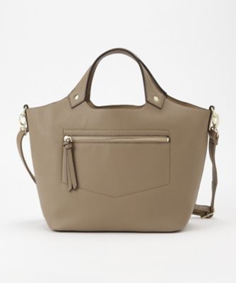 【SALE（三越）】 <サエン>2WAY手提げ合皮(SN11568) グレージュ 【三越・伊勢丹/公式】