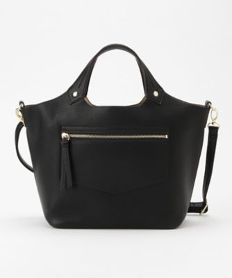 【SALE（三越）】 <サエン>2WAY手提げ合皮(SN11568) ブラック 【三越・伊勢丹/公式】