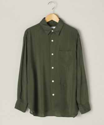 ＜TEEE(ティー)＞ 大きいサイズ リヨセルローンシャツ(18151173)(クローバー) カーキ(72) 【三越・伊勢丹/公式】