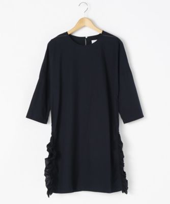 ＜TEEE(ティー)＞ 大きいサイズ キャリコクラシコサイドフリルブラウス(18151373)(クローバー) ネイビー(61) 【三越・伊勢丹/公式】