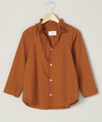 ＜TEEE(ティー)＞ 大きいサイズ キャリコクラシコシャーリングカラーブラウス(18151573)(クローバー) オレンジ(51) 【三越・伊勢丹/公式】