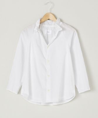 ＜TEEE(ティー)＞ 大きいサイズ キャリコクラシコシャーリングカラーブラウス(18151573)(クローバー) ホワイト(19) 【三越・伊勢丹/公式】