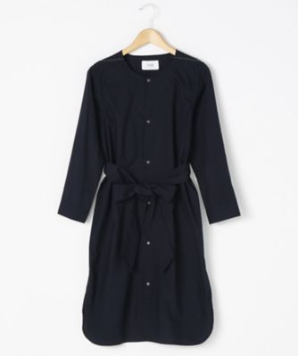 ＜TEEE(ティー)＞ 大きいサイズ タイプライタービンテージリボン付きロングシャツ(18151873)(クローバー) ネイビー(61) 【三越・伊勢丹/公式】