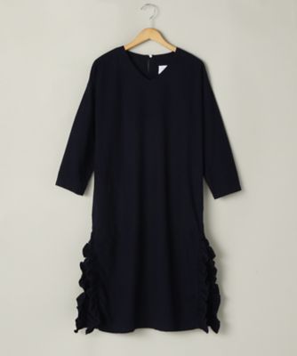 ＜TEEE(ティー)＞ コットンネルワッシャーサイドフリルロングブラウス(18152073) ネイビー(61) 【三越・伊勢丹/公式】