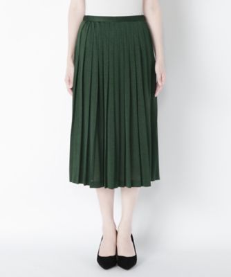 【SALE（三越）】＜メゾン ド ウーマン/MAISON DE WOMAN＞ <MDW>トリアセテートプリーツスカート(6F-S0805BM) グリーン(60) 【三越・伊勢丹/公式】