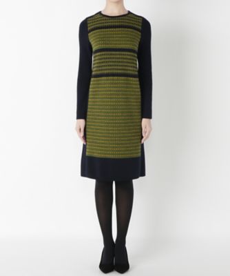 【SALE（三越）】＜メゾン ド ウーマン/MAISON DE WOMAN＞ <MDW>ジャカードドレス(6F-D0921-M) グリーン(60) 【三越・伊勢丹/公式】
