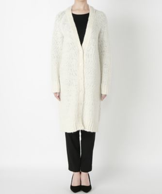 【SALE（三越）】＜メゾン ド ウーマン/MAISON DE WOMAN＞ <MDW>ペッチカーディガン(6F-K1032-M) シロ(01) 【三越・伊勢丹/公式】