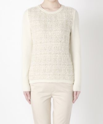 【SALE（三越）】＜メゾン ド ウーマン/MAISON DE WOMAN＞ <MDW>MIQプルオーバー(6F-K1016-M) シロ(05) 【三越・伊勢丹/公式】