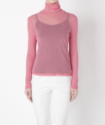 ＜コーザノストラ/Cosa Nostra＞ 綿チュールハイネック(556002A) ピンク 【三越・伊勢丹/公式】