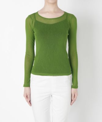＜コーザノストラ/Cosa Nostra＞ 綿チュールクルーネック(536001A) グリーン 【三越・伊勢丹/公式】