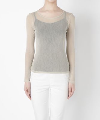 ＜コーザノストラ/Cosa Nostra＞ 綿チュールクルーネック(561201A) ベージュ 【三越・伊勢丹/公式】