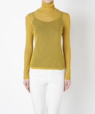 ＜コーザノストラ/Cosa Nostra＞ 綿チュールハイネック(561202A) イエロー 【三越・伊勢丹/公式】