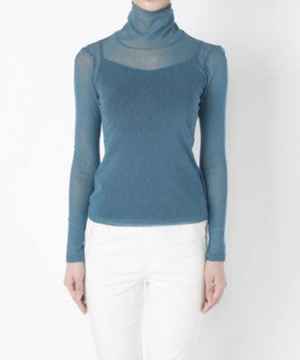 ＜コーザノストラ/Cosa Nostra＞ 綿チュールハイネック(536002A) ブルー 【三越・伊勢丹/公式】