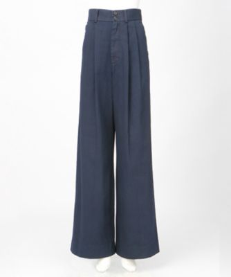 ＜MINEDENIM＞ SI Denim Wide Tuck PS L(17MND-SI002) 39DNY 【三越・伊勢丹/公式】