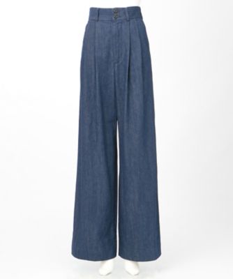 ＜MINEDENIM＞ SI Denim Wide Tuck PS L(17MND-SI002) 82LWS 【三越・伊勢丹/公式】