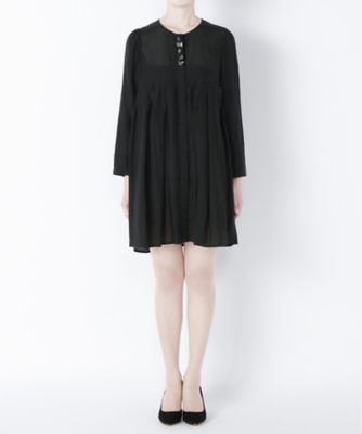 【SALE（三越）】＜レキサミ/REKISAMI＞ 前ボタンワンピース(RT-64297) black 【三越・伊勢丹/公式】