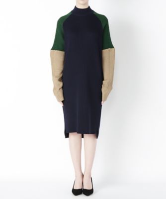 【SALE（三越）】＜MUVEIL/ミュベール＞ 袖切り替えリブワンピース(MA62KA003) multi 【三越・伊勢丹/公式】
