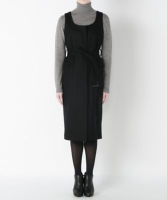【SALE（三越）】＜レキサミ/REKISAMI＞ ウエストベルトワンピース(RO-69321) Black 【三越・伊勢丹/公式】