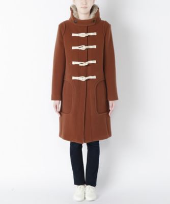 【SALE（三越）】＜ミュラーオブヨシオクボ/muller of yoshiokubo＞ duffle coat with fur(MLF16712) bordeaux 【三越・伊勢丹/公式】