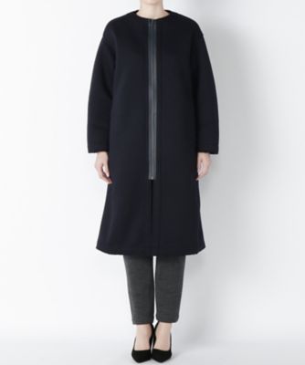 【SALE（三越）】＜N．HOOLYWOOD＞ ノーカラージップコート(962-CO02 pieces) NAVY 【三越・伊勢丹/公式】