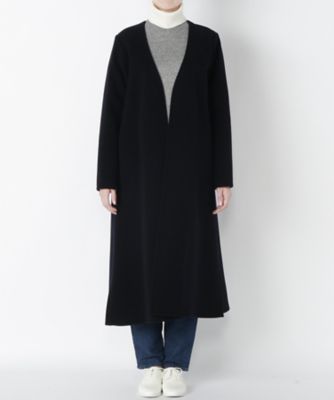 【SALE（三越）】＜Graphpaper＞ ノーカラーコート(GPWR16-CO03) ＮＡＶＹ 【三越・伊勢丹/公式】