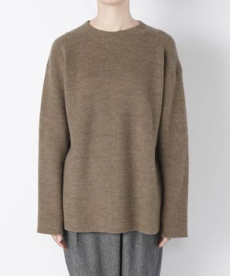 【SALE（三越）】＜Graphpaper＞ クルーネックウールワッフルプルオーバー(GPW16-LCS02) ブラウン 【三越・伊勢丹/公式】